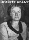 Maria Zeidler geb.Bauer