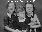 Ute, Anke u. Elke Lemke 1953